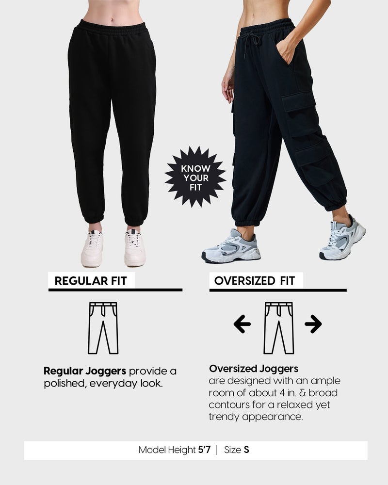 bewakoof Women's Gardenia Oversized Joggers - Image 3